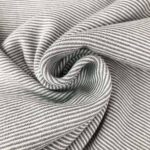 Bündchen - Grau/ Weiß 1 mm gestreift