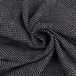 Jaquard Jersey - Dunkles Navy Mini Punkte