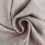 Leinen-Baumwollgemisch - Fischgrat Braun