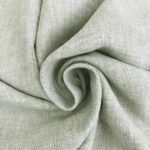 Leinen-Baumwollgemisch - Fischgrat Helle Olive