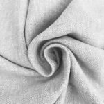 Leinen-Baumwollgemisch - Fischgrat Helles Silbergrau