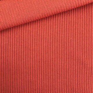 Baumwoll-Grobstrickstoff - Rost Orange