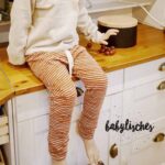 Single Jersey - Mini Pinselstreifen Dusty Rost