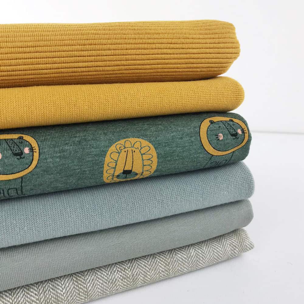 Ottoman Jersey Senfgelb DIY Stoffe