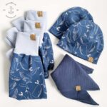 Bündchen - Zartblau meliert