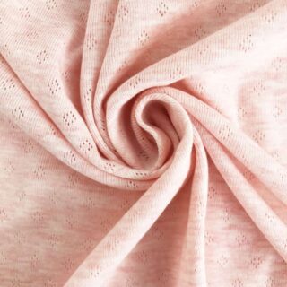 Pointoille Jersey - Lachsrosa meliert