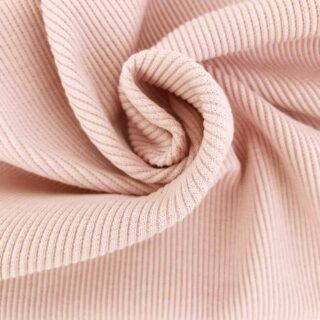 Rippenjersey - Schlauchware - Peach