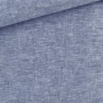Leinen-Baumwollgemisch - Melange Dunkelblau