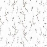 Popeline - Weiden-Knospen Cremeweiß