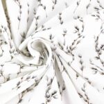 Single Jersey - Weiden-Knospen Cremeweiß