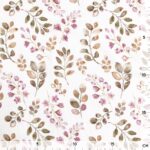 Single Jersey - Berry Branches Cremeweiß