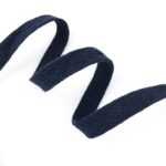 Baumwoll-Flachkordel 15 mm - Dunkelblau