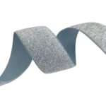 Gummiband Graublau Silber - 30 mm