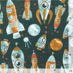 French Terry - Rockets Dunkles Altmintgrün