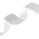 Gummiband Weiß Silber - 30 mm