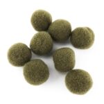Pompon - 22 mm - Olivgrün