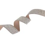Gummiband Beige-Rose Silber - 20 mm