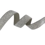 Gummiband Smoky Beige Silber - 20 mm