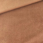 Baumwollfleece - Zimt