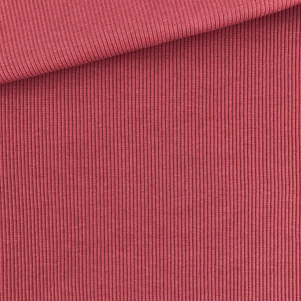 Rippenjersey Schlauchware Zimt Beere DIY Stoffe