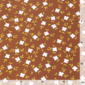 Bio Single Jersey - Streublümchen Kupfer