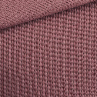 Baumwoll-Grobstrickstoff - Dunkles Smoky Rose