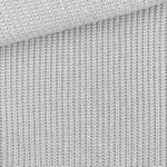 Baumwoll-Grobstrickstoff - Zartgrau