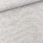 Waffel Jersey - Hellgrau meliert