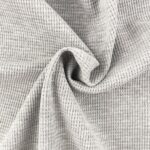 Waffel Jersey - Hellgrau meliert