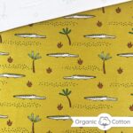 Single Jersey - Alligator Senfgelb 2 - ORGANIC