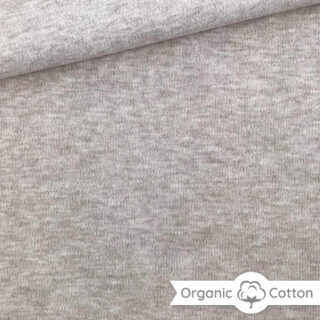 Interlock Jersey - Helles Smoky Beige meliert - ORGANIC