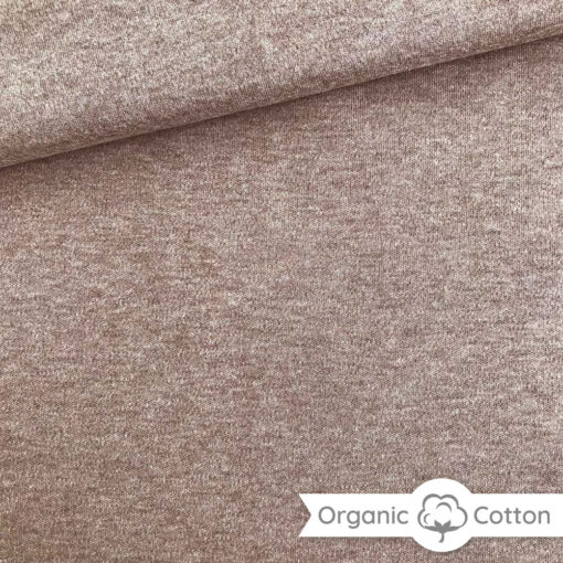 Interlock Jersey - Teddybraun meliert - ORGANIC