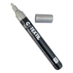 Textilstift - Silber 3 mm - dunkle Stoffe