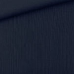 Rippenjersey - Marineblau