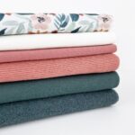 Cotton Terry - Streifenstruktur - Coral Clay