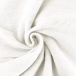 Cotton Terry - Streifenstruktur - Cremeweiß