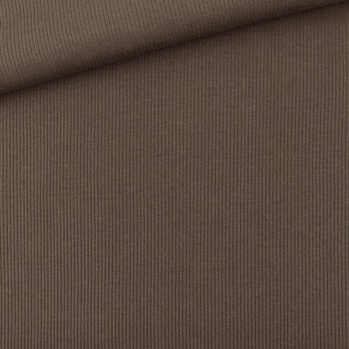 Rippenjersey - Toffee Brown