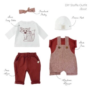 DIY Stoffe Outfit - Farbpaket Rost