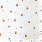 Single Jersey - Früchte Orangen Cremeweiß