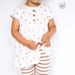 Single Jersey - Früchte Orangen Cremeweiß