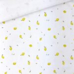 Single Jersey - Früchte Zitronen Cremeweiß