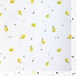 Single Jersey - Früchte Zitronen Cremeweiß