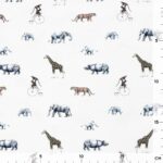 Single Jersey - Elephants & Friends Warmweiß