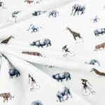 Single Jersey - Elephants & Friends Warmweiß