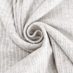 Leichter Rippenjersey - Cable Knit Cream meliert