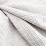 Leichter Rippenjersey - Cable Knit Cream meliert