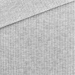 Leichter Rippenjersey - Cable Knit Hellgrau meliert