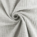 Musselin - Melange Hellgrau