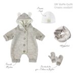 DIY Stoffe Outfit - Farbpaket Cream meliert