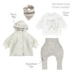 DIY Stoffe Outfit - Farbpaket Cream meliert